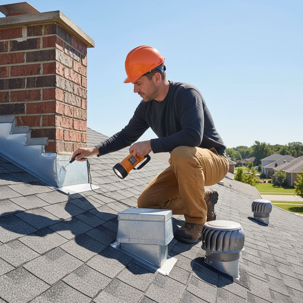 Roof inspection and leak detection
